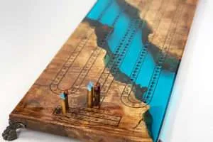 River Cribbage Board